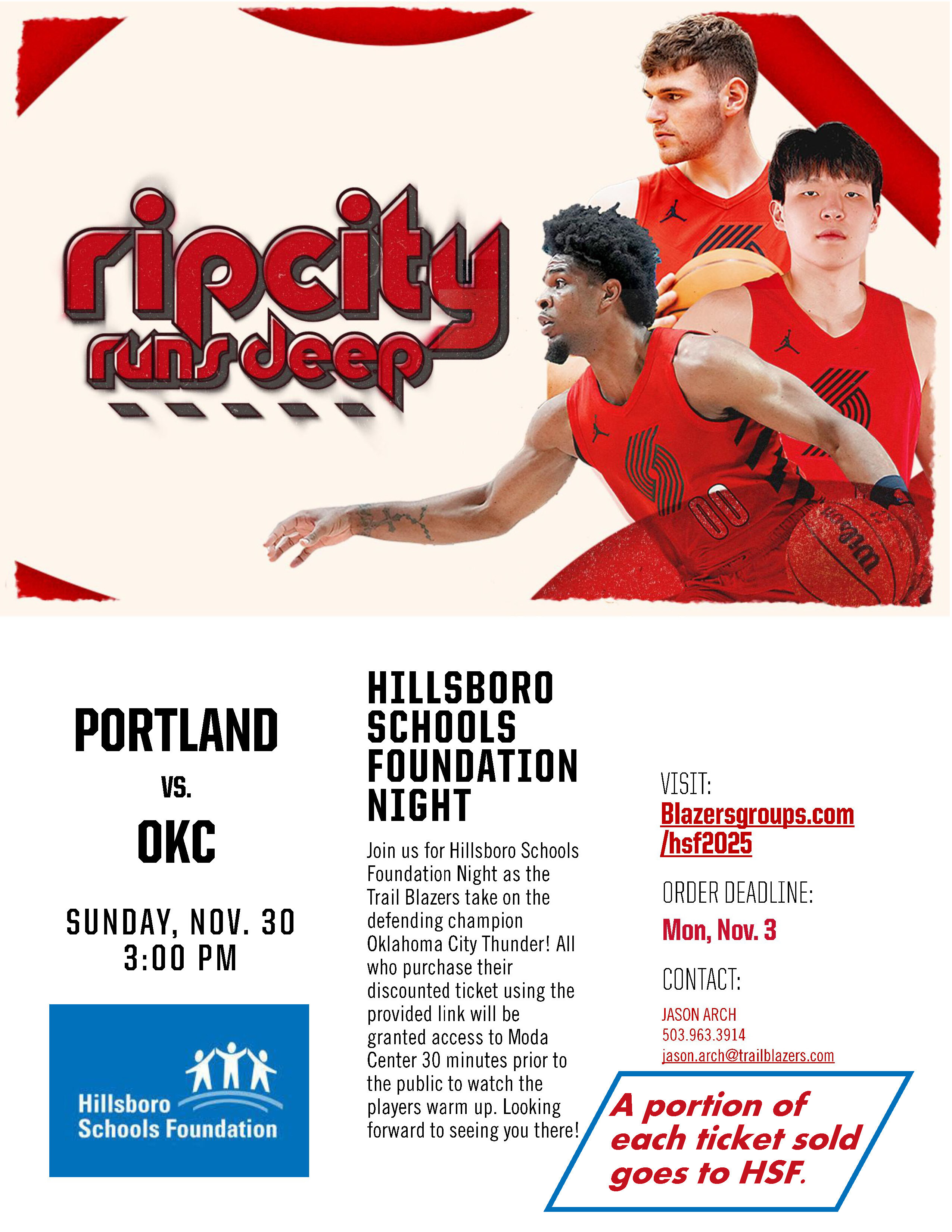 HSF Night at The Blazers