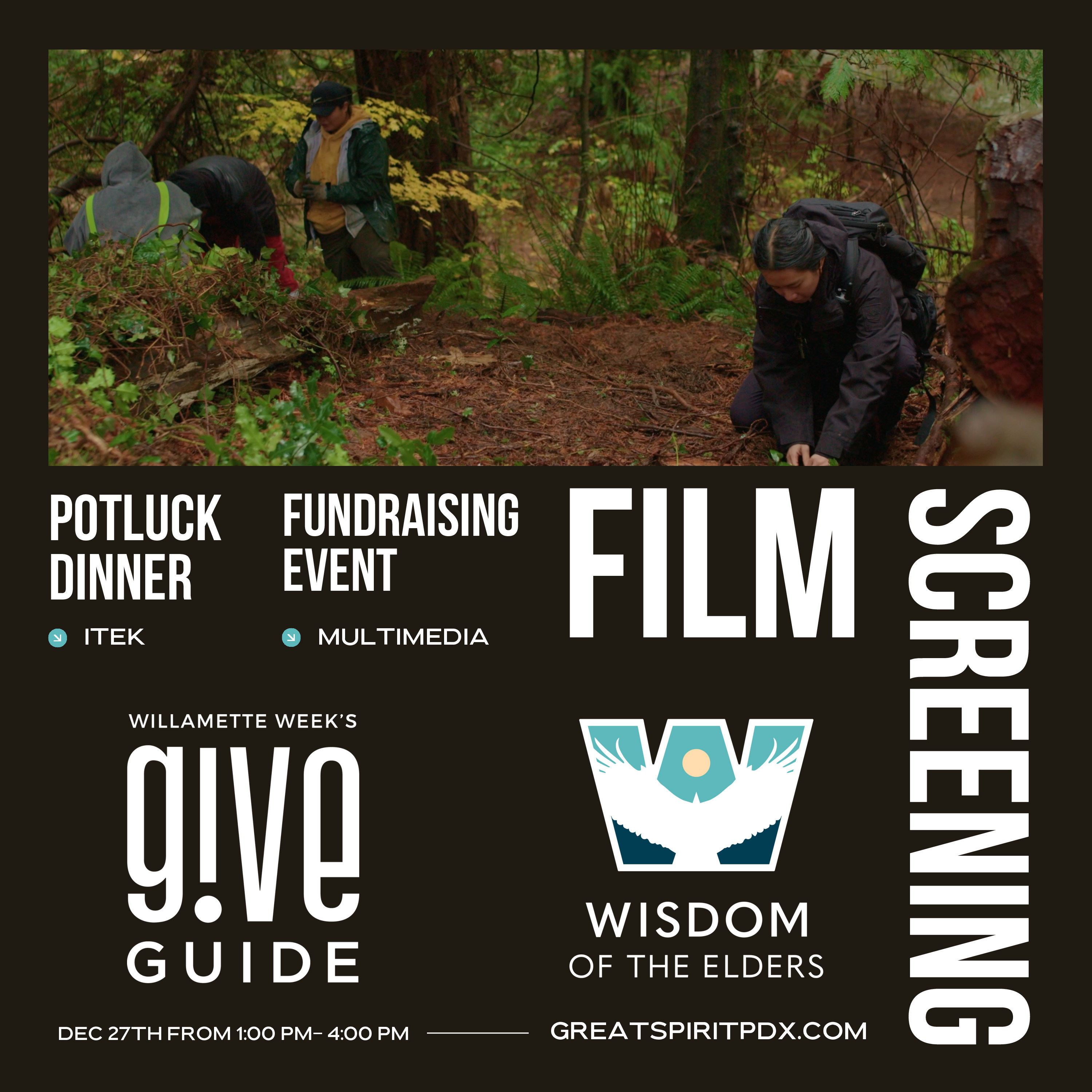 Wisdom of the Elders Give!Guide Film Screening and Potluck Fundraiser