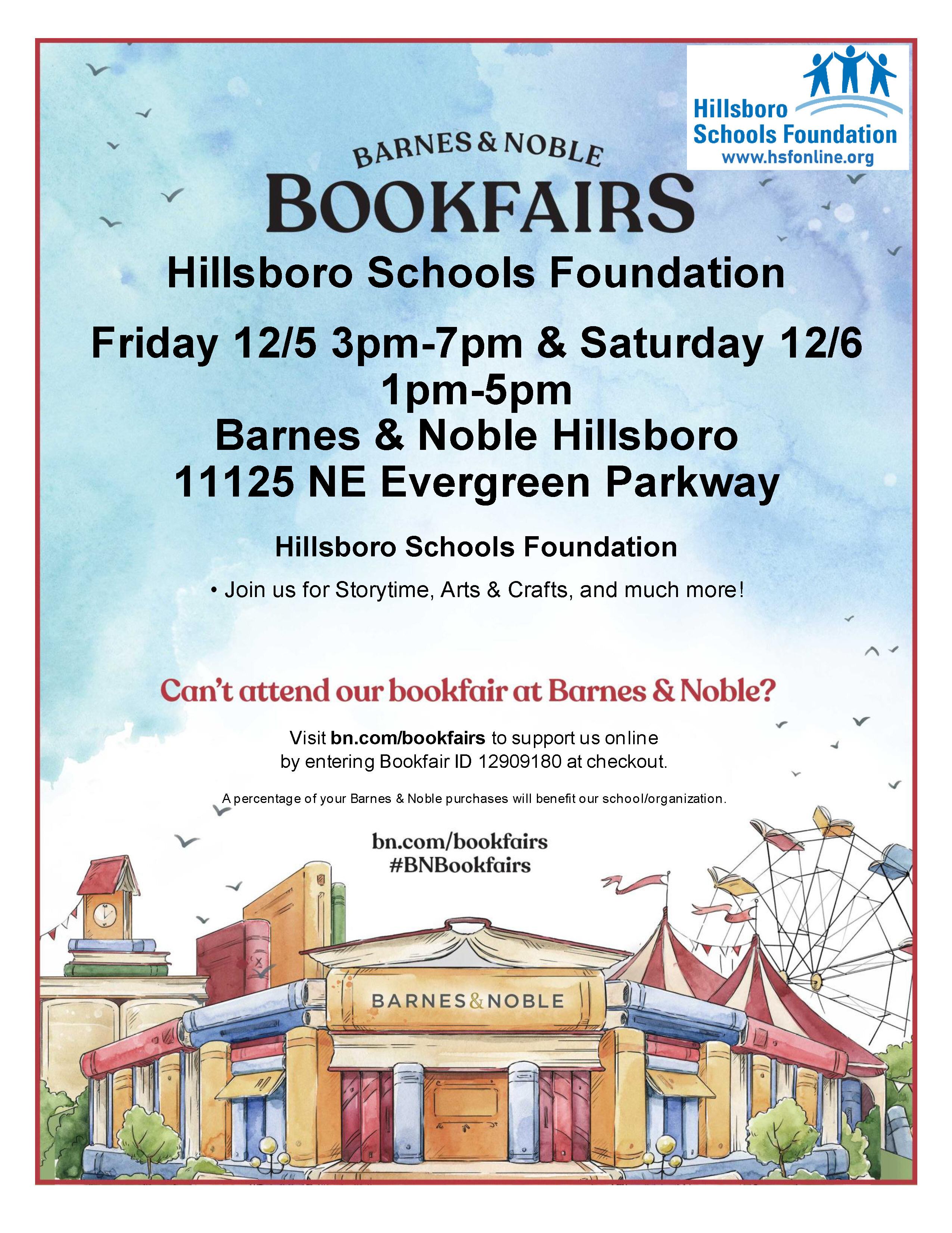 HSF Bookfair at Barnes & Noble