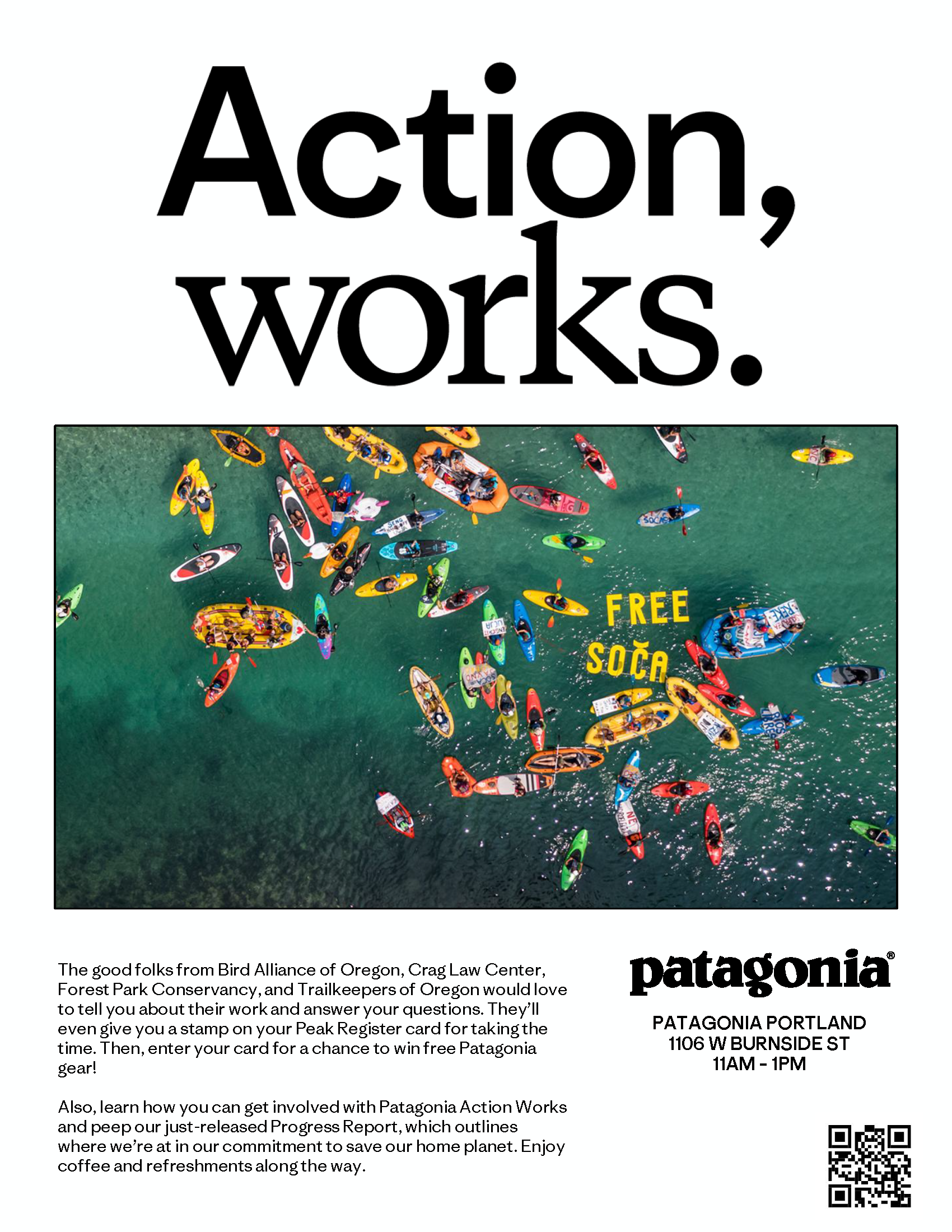 Patagonia Portland's Work in Progress Report with Bird Alliance of Oregon, Crag Law Center, Forest Park Conservancy, and Trailkeepers of Oregon